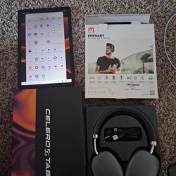 New Headphones 2025 and Like New Tablet Open Box 2025 Both For $100 Price Is Firme First Come First Serve
