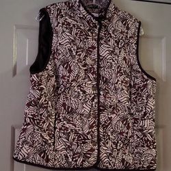 Croft & Barrow multicolor vest size large