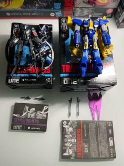 Transformers Studio Series TFOne Airachnid and Sentinel Prime