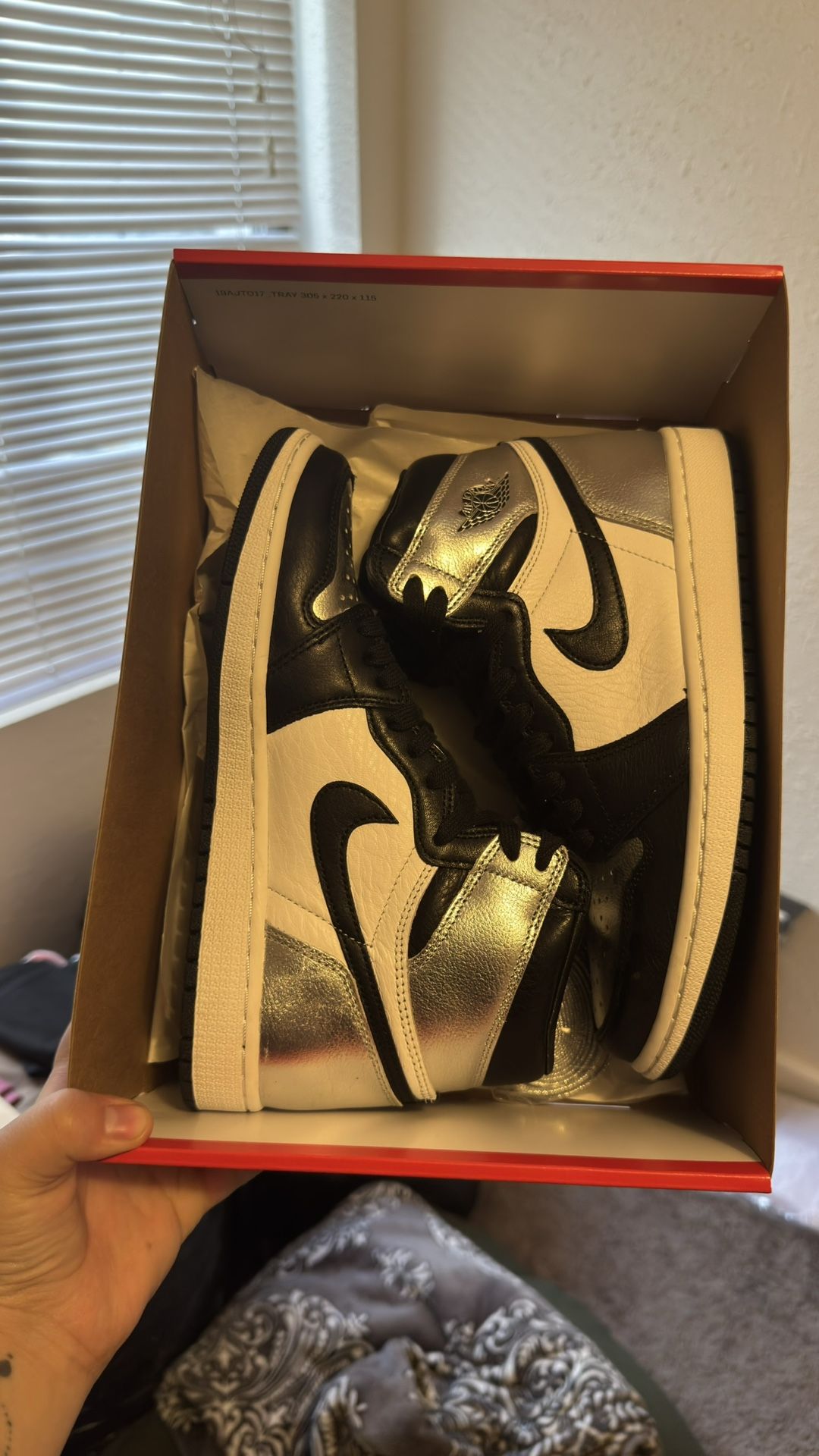 Jordan 1 Retro High Silver Toe