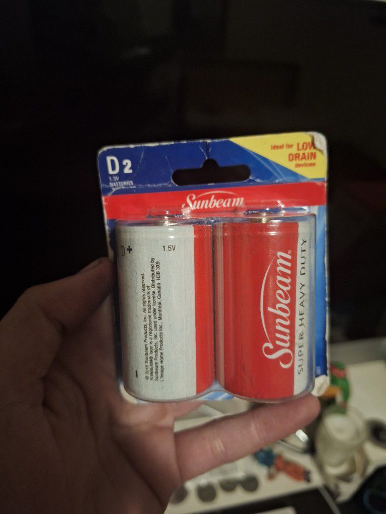 Sunbeam D2 Batteries (Pack Of 2)