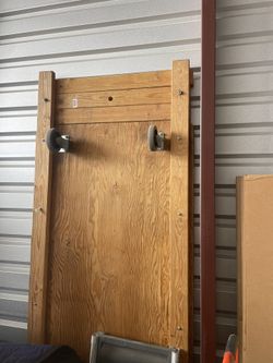 Heavy duty rolling table platform  92” long 2 1/2 ft wide $100