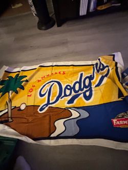 Dodger beach towel