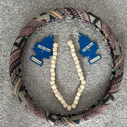 steering wheel cover and accessories, all for $5