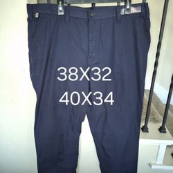 CARHARTT FRC LIGHT WEIGHT CARPENTER NAVY BLUE PANTS 