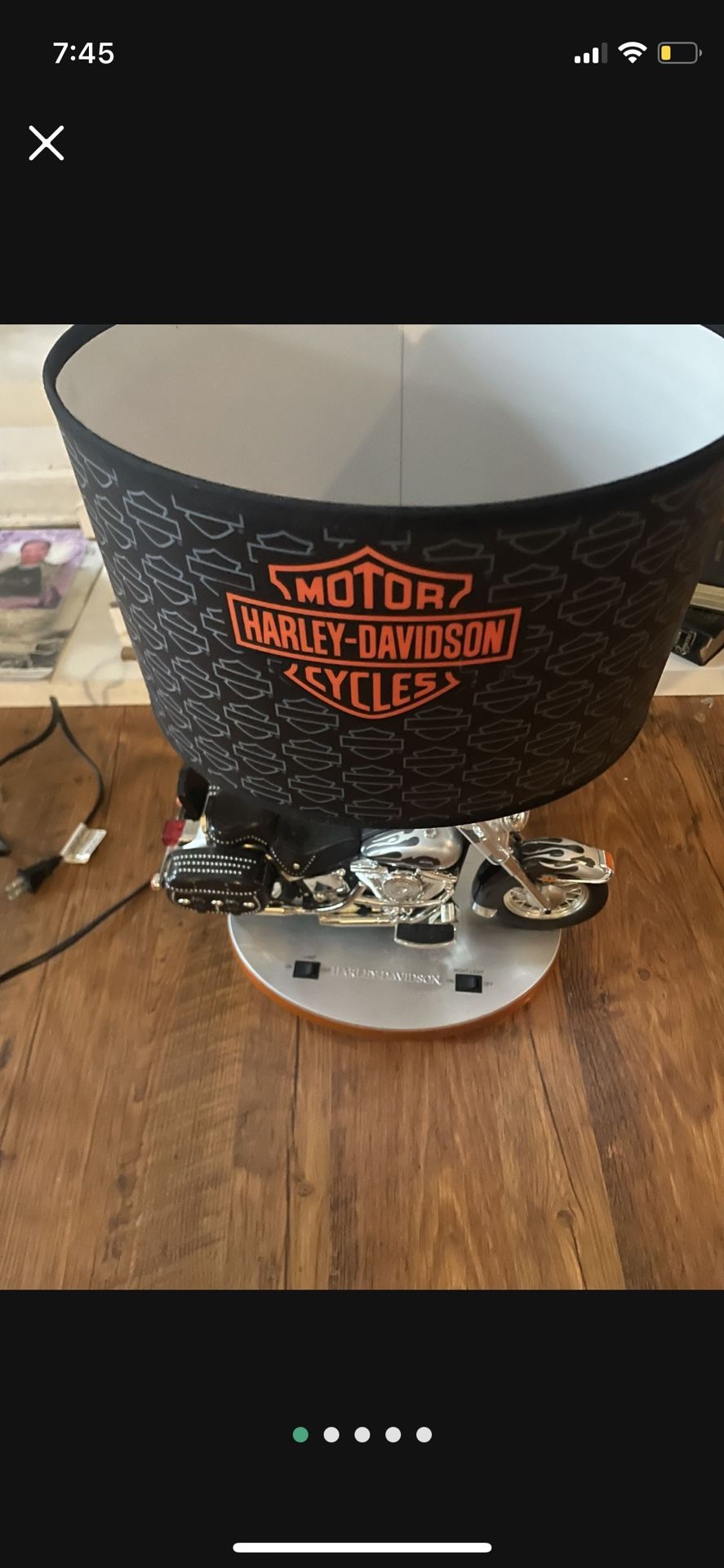(lights Don’t Work )2004 Harley-Davidson Heritage Softail Table Lamp Night Light