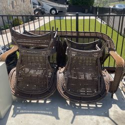 Wicker Patio Furniture Set 