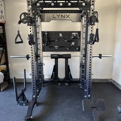 LYNX 3 In 1 Squat Rack, Functional Trainer, Smith Machine FREE DELIVERY