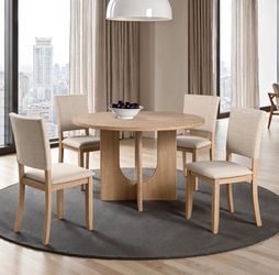 5 PC ROUND DINING TABLE SET