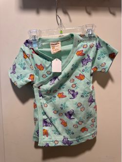 Eco baby organic cotton button up 3-6m