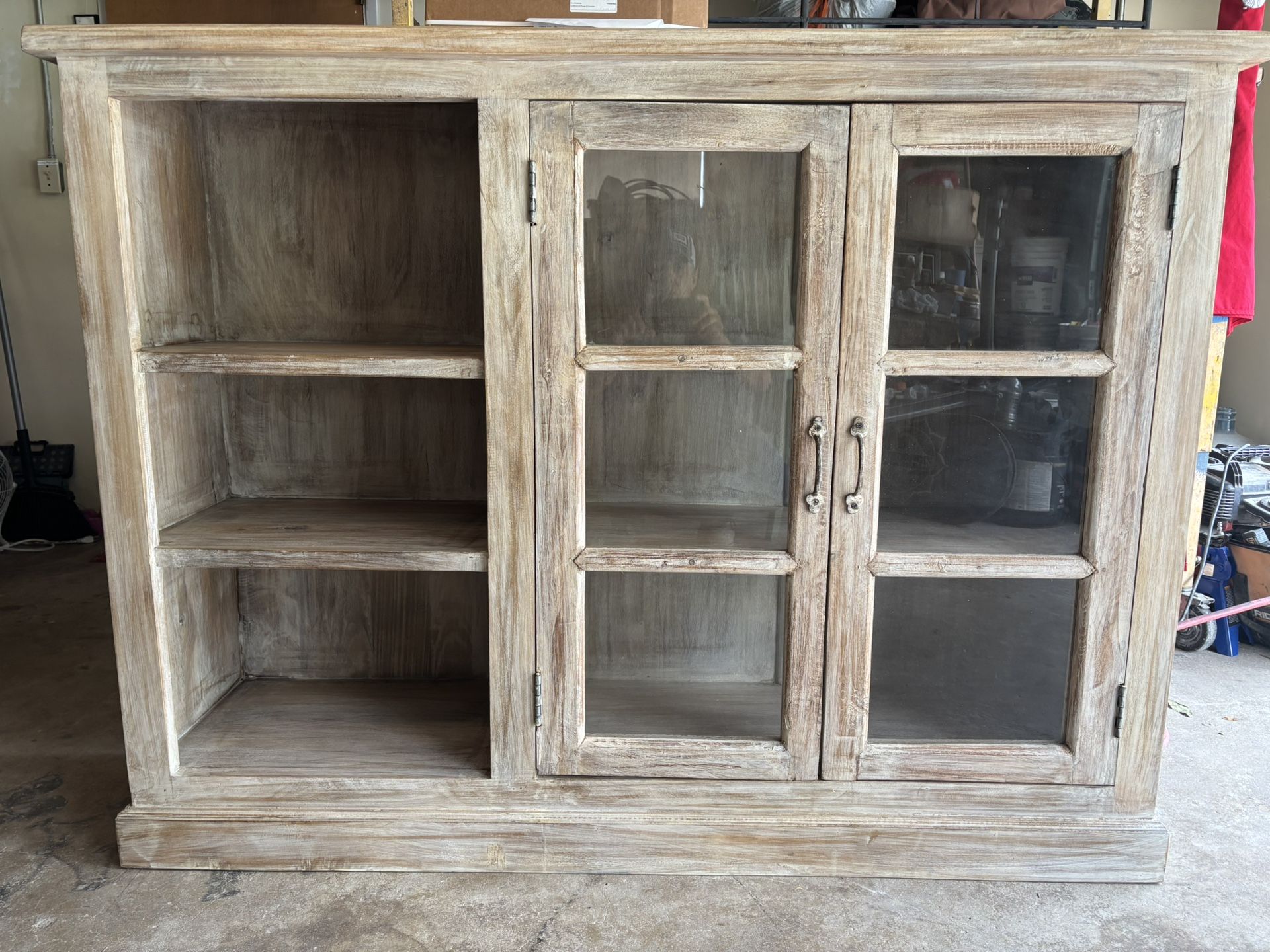 Sideboard Hutch Sand Washed Buffett $525 OBO