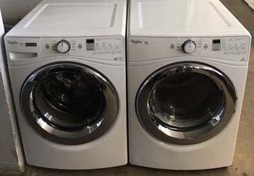 WHIRLPOOL DUET NEW STEAM WASHER AND REFURBISHED STEAM GAS DRYER SET