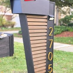 Custom Mailbox,Creative Design,Composite Mailstand, Handcrafted MailBox 