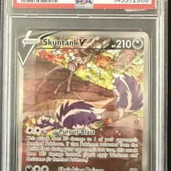 PSA 10 Skuntank V (Alt Art) Silver Tempest 181/195 Holo Pokemon Card B13 PSA10