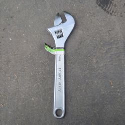 Like new PITTSBURGH 15 in. Adjustable Wrench
