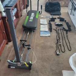 Foldable and easy to store Total Gym Summit Model With Additional Accessories