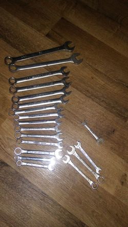 2 sets of craftsman wrenches.