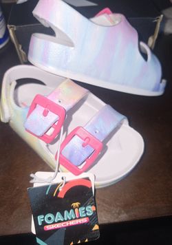 Little Girl Authentic Sketcher Foamies Cali Blast NEW