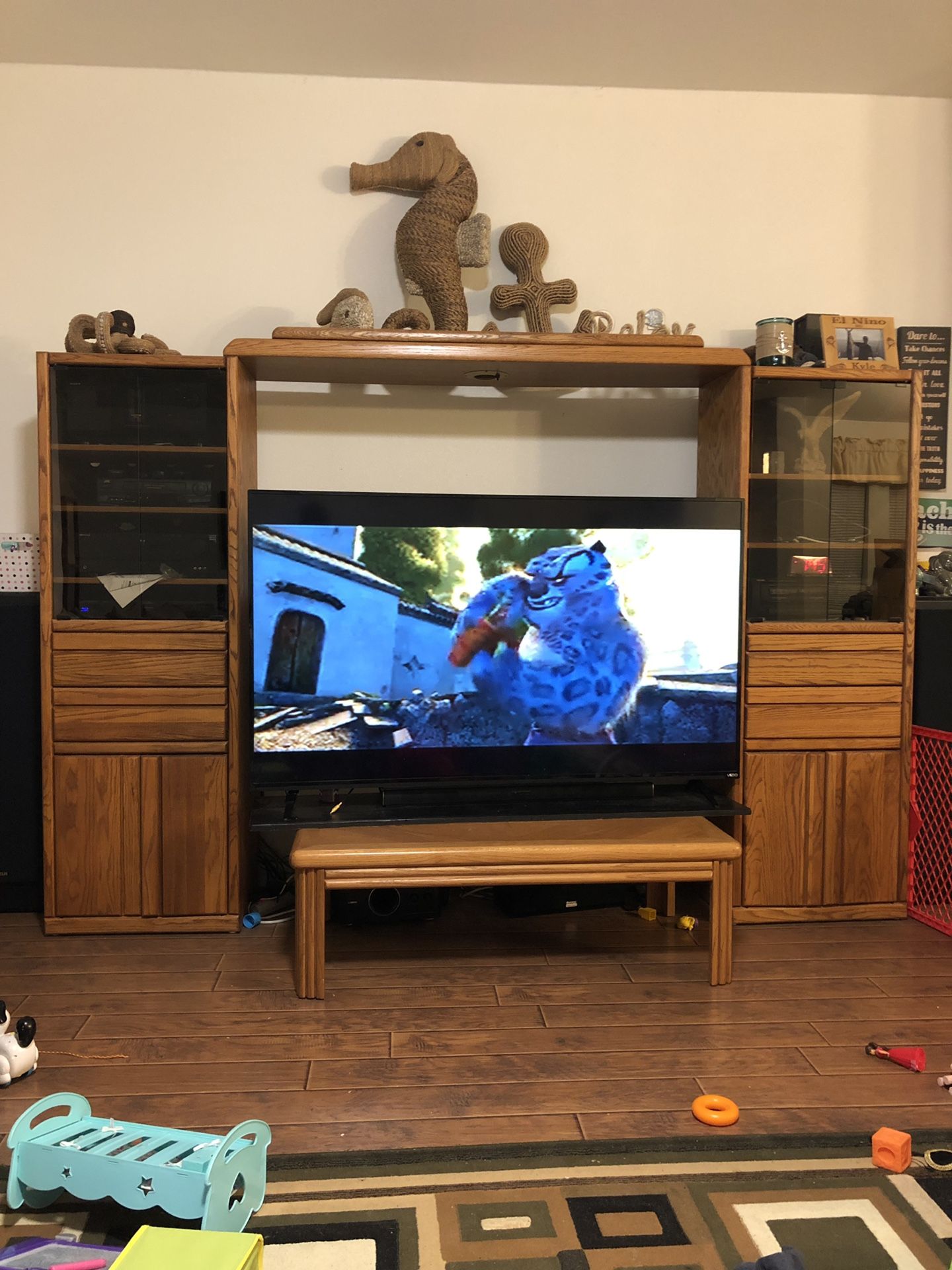Entertainment center and China hutch