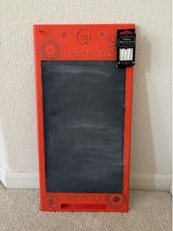 Decorative chalkboard wall sign