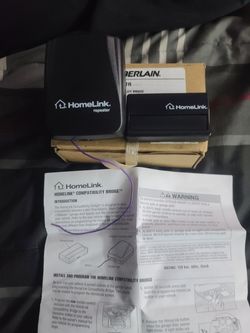 HomeLink garage door opener and receiver
