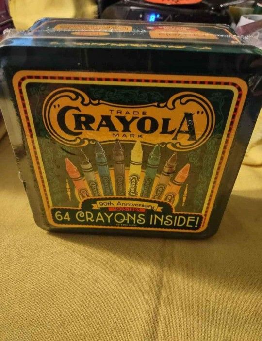 Brand New Factory Sealed 50th Anniversary Crayola Box Tin