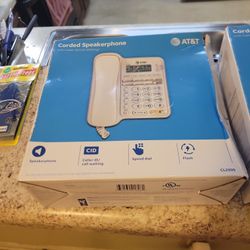 2 Separate At&t Corded Speaker Phones