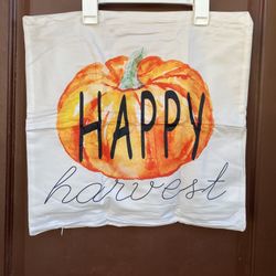 Fall / Harvest Throw Pillow Covers 18x18”