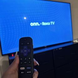 50” Onn Roku TV with remote