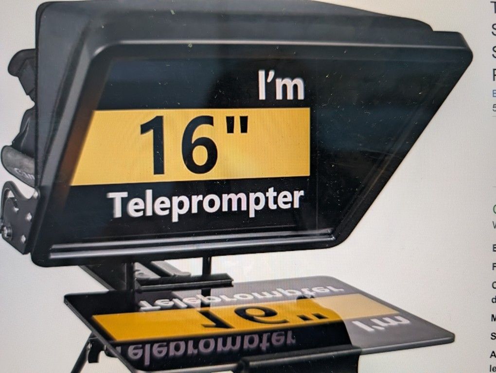 Gongyi G16 Teleprompter For iPad, Tablets, Phones