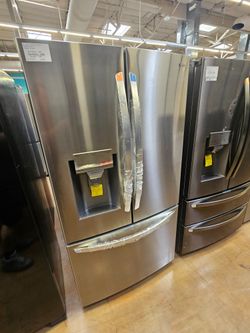 LG French door refrigerator with craft ice feature