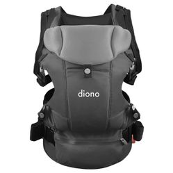 Diono Carus Essentials 3-in-1 Baby Carrier, Front Carry & Back Carry, Newborn to Toddler up to 33 lb 