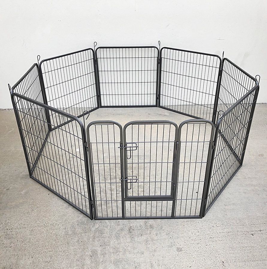 (New) $100 Heavy-Duty Dog Pet Playpen 8-Panels X (32” Tall X 32” Wide)
