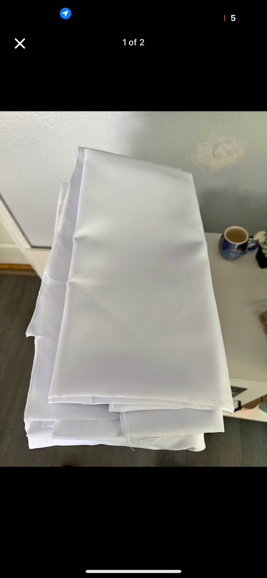 27 White Round Table Cloths (10-90” And 17-120”)
