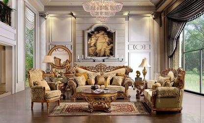 New Traditional 3 PC Sofa +Love Seat+ Chair Set