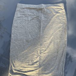 Lily Rose Grey Midi Skirt Size M