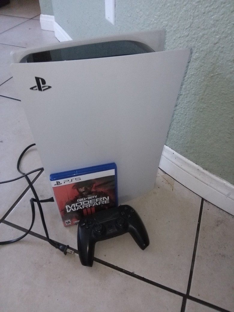 PlayStation 5 W/Controler & Red Dead Redemption Ps4 (Not Call Of Duty)