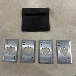 Edged  Metal Throwing Cards