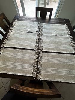 Woven Fringe Placemats Set of 8
