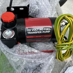 110V AC Gasoline Fuel Pump Kit, Self-priming Fuel Transfer Pump, Reversible Pumping, Overheat Protection, Explosion-proof, Suitable for Gasoline, Dies