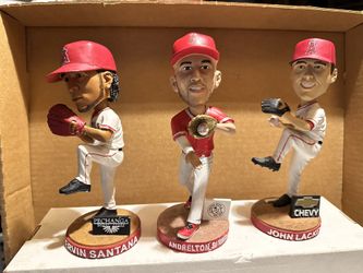 Anaheim Angels Bobble Heads - John Lackey Andre Simmons Ervin Santana - $20 For All 3