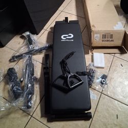 Goplus Full Body Sit Up Bench, Abdominal Workout Bench with 5-Position Adjustable Height