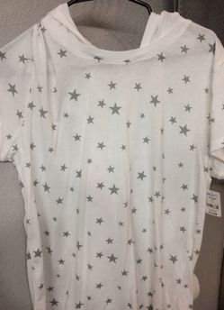 Unicorn T-shirt with hood NWT