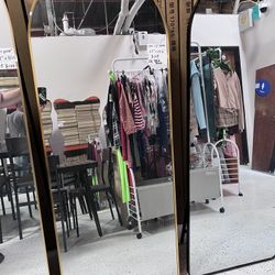 67”x 25.5” Large Full Length Arched Floor Mirror – Metal Frame | Modern Standing Mirror