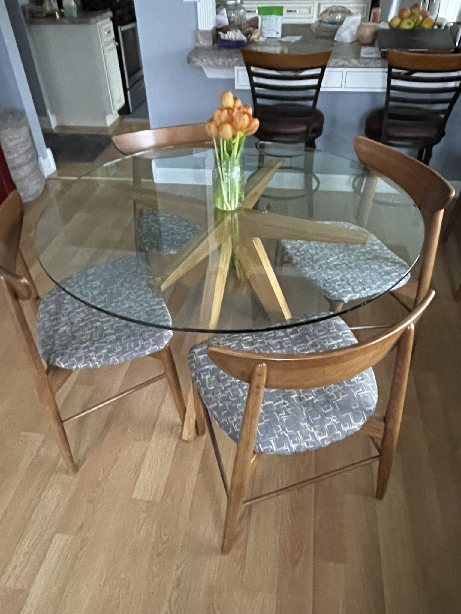 6 Paul Browning Stanley Numbered MCM Walnut Chairs