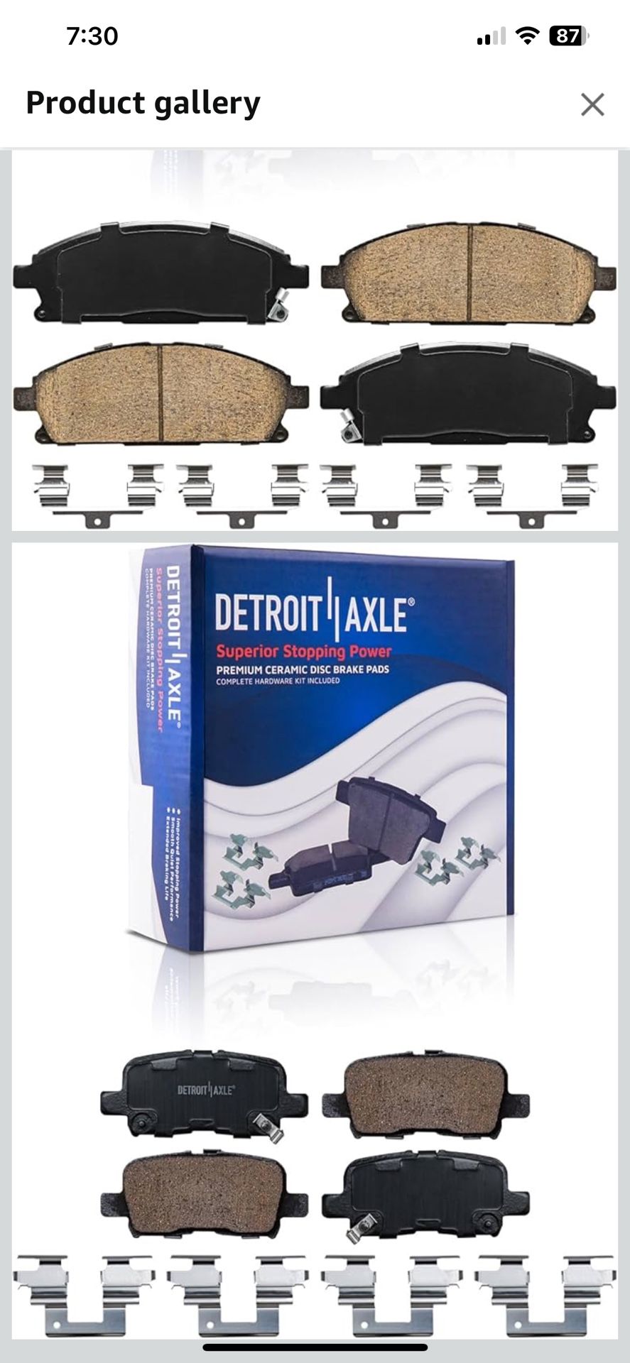 Brake And Rotors Set Parts For Car Brand New Just Opened All Boxes for Acura 2003 And Fits 2004 And More Vehicles
