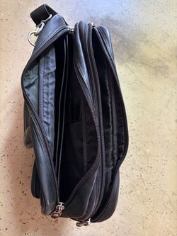 Leather laptop bag