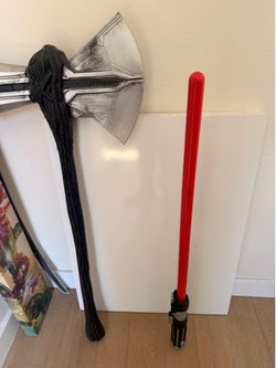 Stormbreaker and Lightsaber