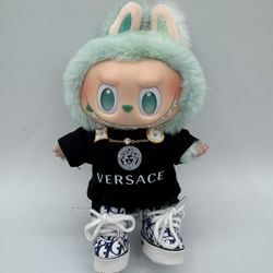 Authentic Pop Mart Labubu Fully Styled Luxury Streetwear Setting 