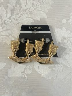 New! Earrings/ Hotel Luxor LAS VEGAS Vintage